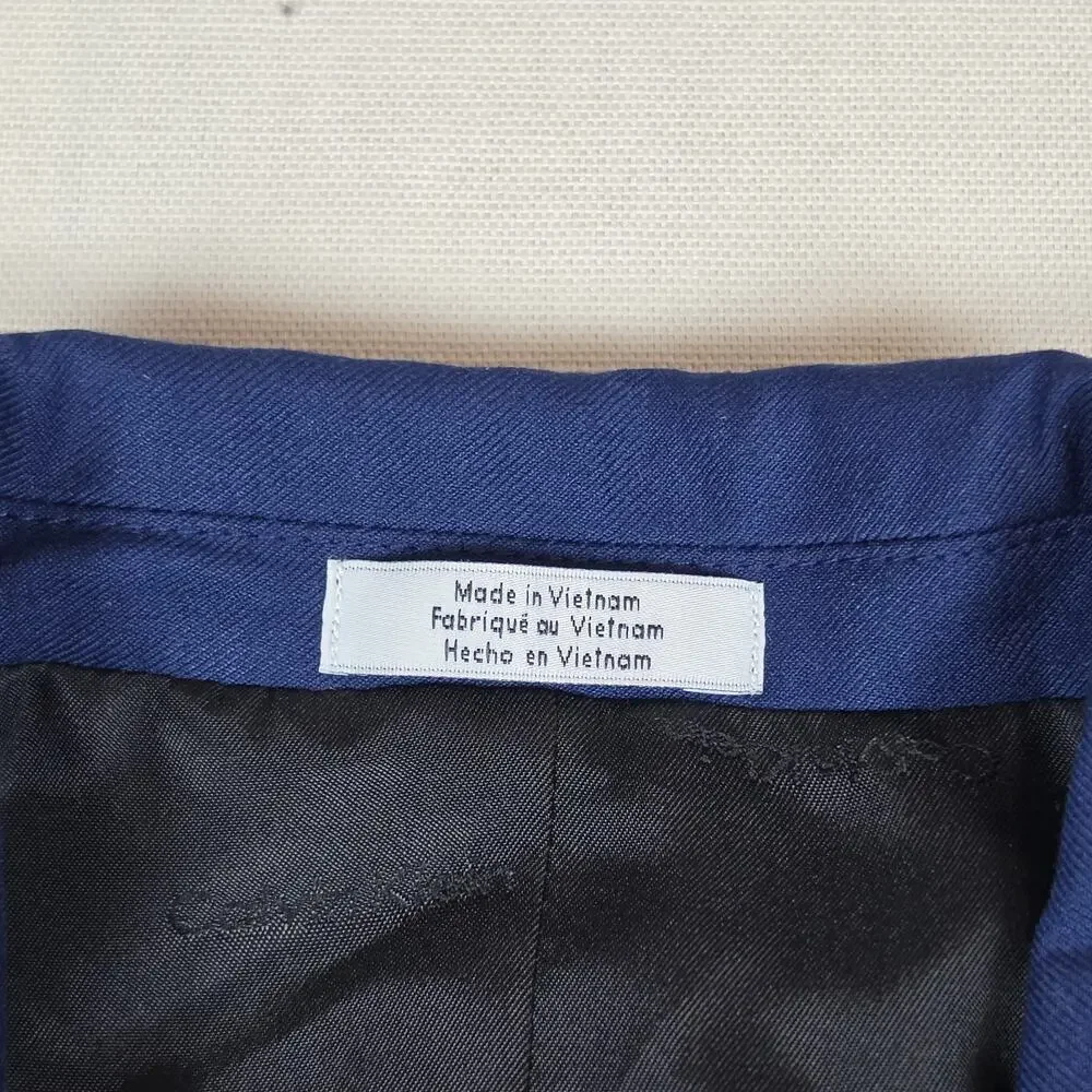 Calvin Klein Boys Size 12 Infinite Stretch Blazer Bright Blue Suit Jacket NWT